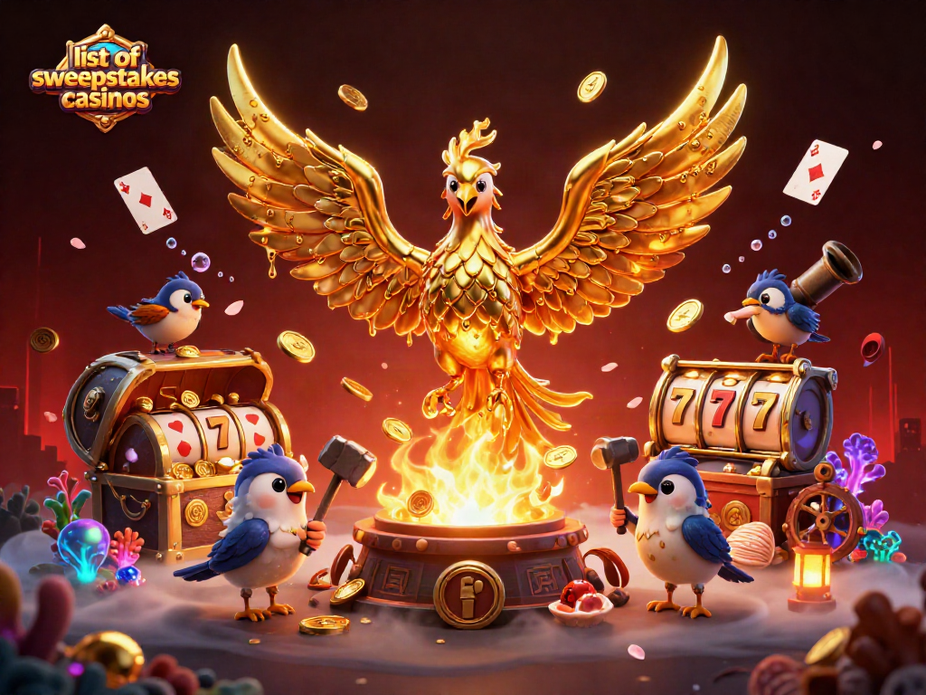 Engage with the exciting world of the list of sweepstakes casinos featuring vibrant, action-packed animation.