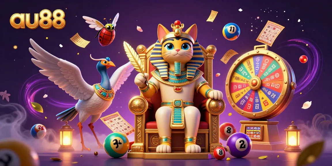Experience the thrilling world of au88 while winning prizes in this fantastical casino illustration.