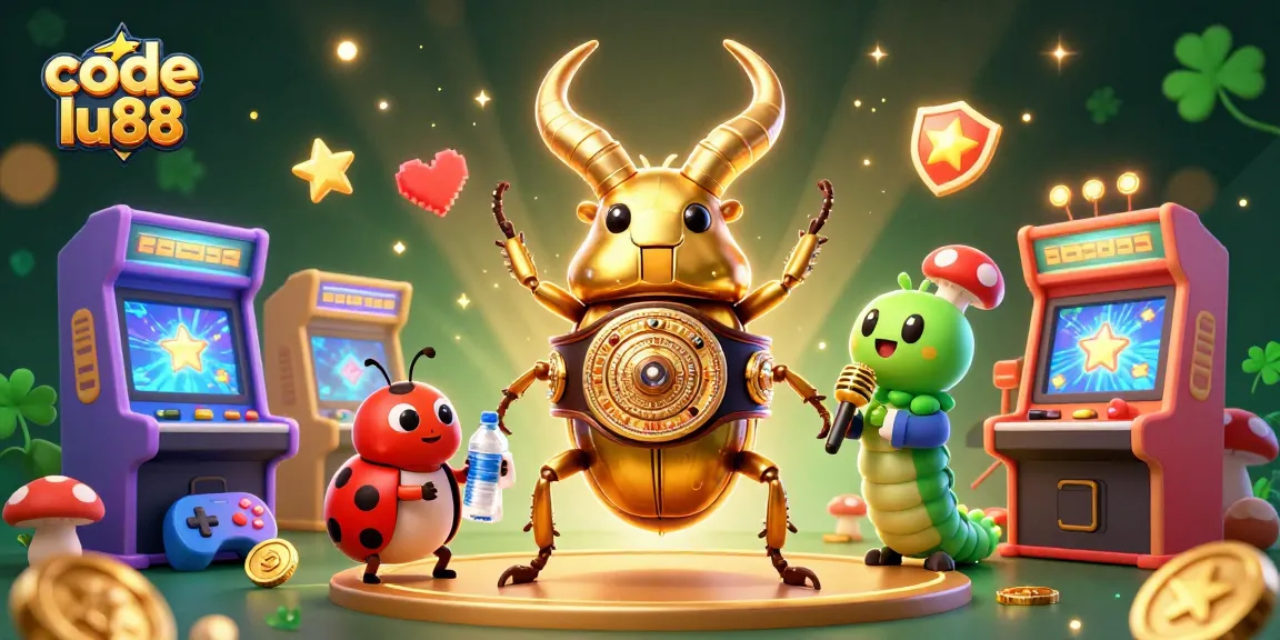 Experience thrilling gaming excitement with code lu88 in this vibrant 3D casino illustration.