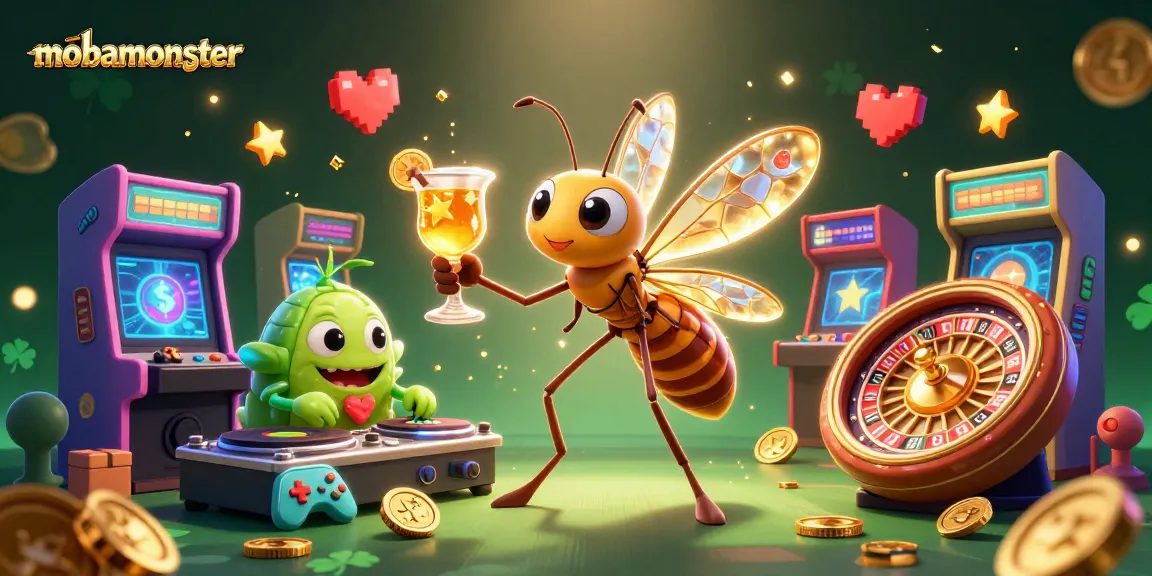 Play thrilling games at mobamonster with a vibrant casino atmosphere and dynamic characters.
