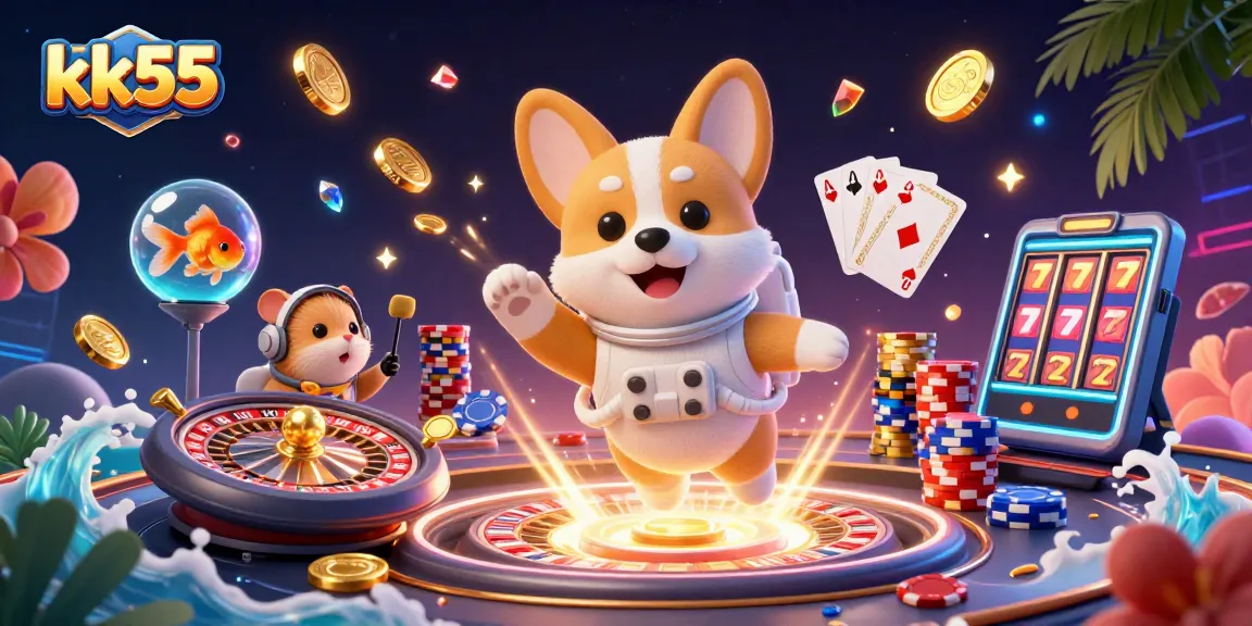 Enjoy thrilling casino action with kk55 in a vibrant space adventure