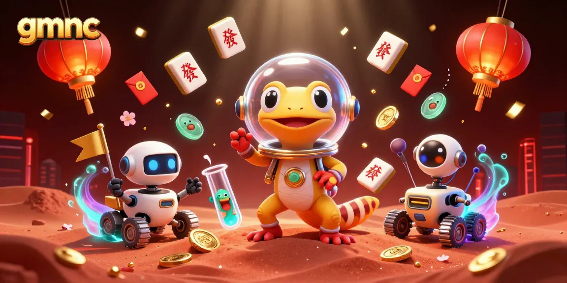 Engage in thrilling gaming with gmnc as a Martian gecko discovers a hidden golden casino.