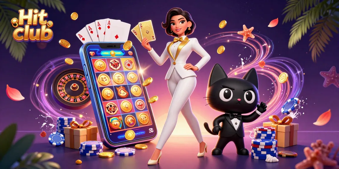 Engage in thrilling gameplay at Hit club with a glamorous card dealer, 3D elements, and exciting action!