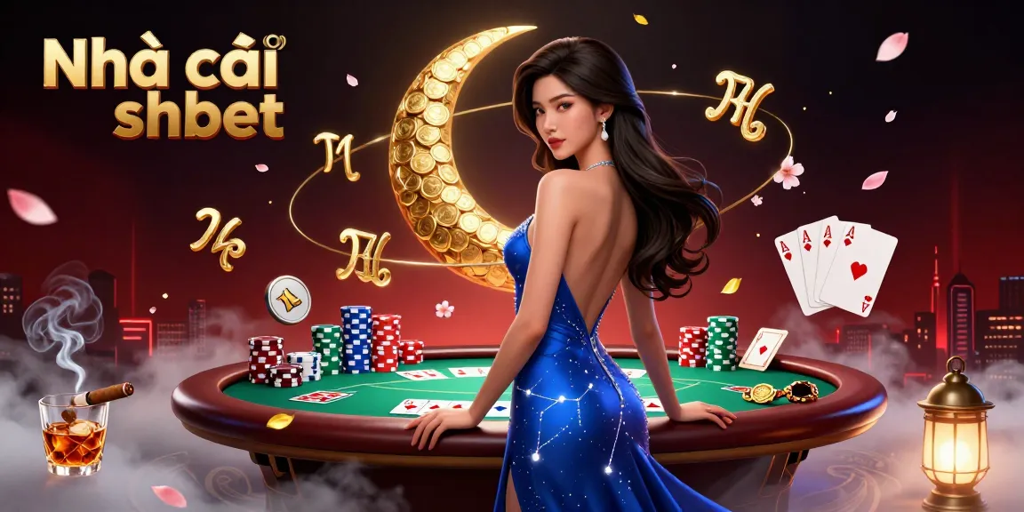 Engage with Nhà cái shbet at a vibrant casino table featuring colorful poker chips, cards, and dynamic gaming elements.