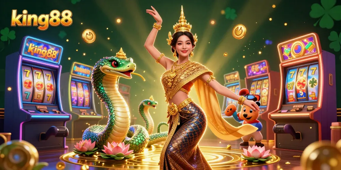 Spin engaging slot machines at king88 with colorful characters and dynamic game elements.