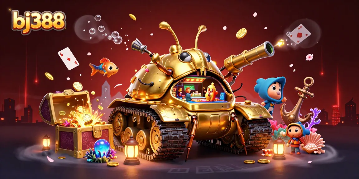 Experience thrilling casino action with the bj388 golden beetle tank, revealing a vibrant casino inside.