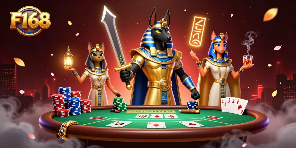 Win big at F168 with an exhilarating ancient Egyptian-themed casino battle.