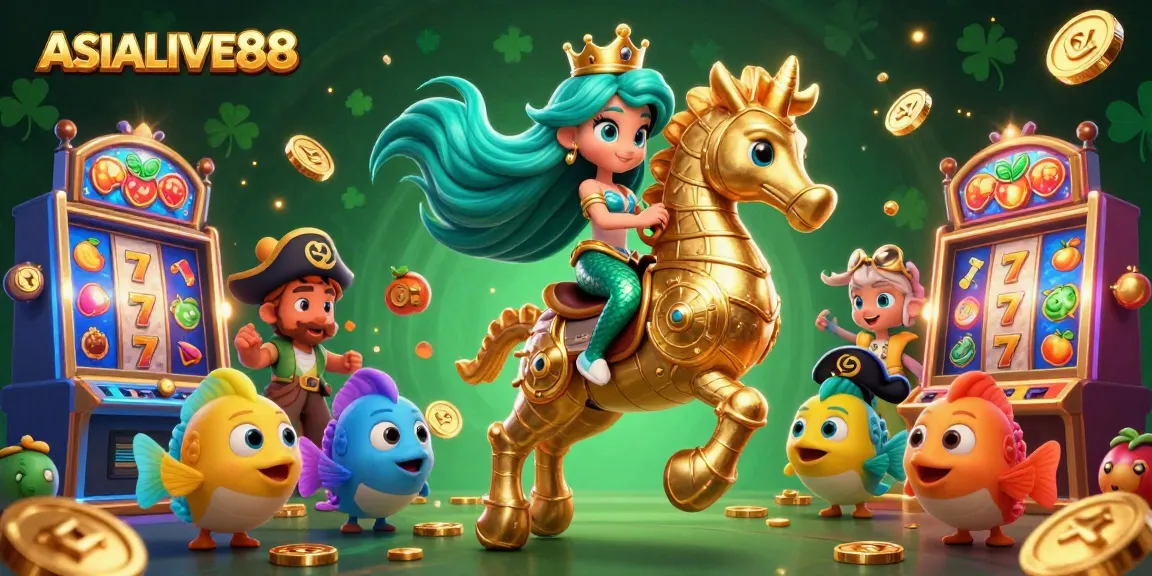 Engage in thrilling slots at ASIALIVE88, where colorful 3D elements and vibrant characters come alive.
