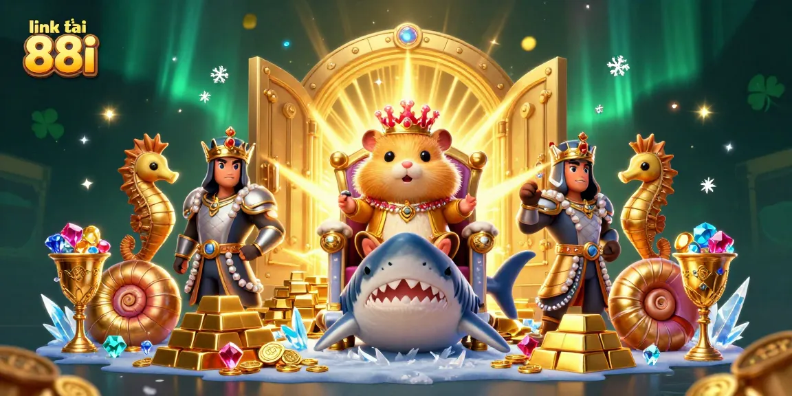 Engage in thrilling gameplay at link vào 88i with vibrant treasures and a striking casino scene.
