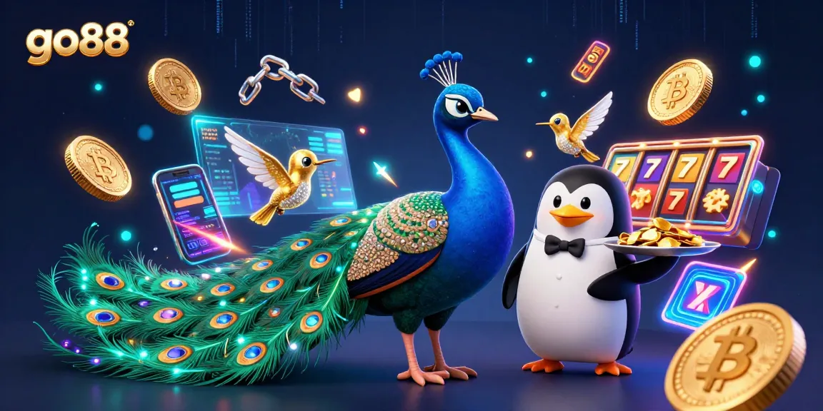 Spin the slots and win big with go88's dynamic casino scene featuring exciting game elements.