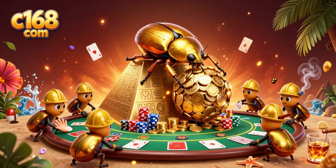 Experience thrilling gameplay at c168 com with vibrant casino theme featuring gold coins and poker action.