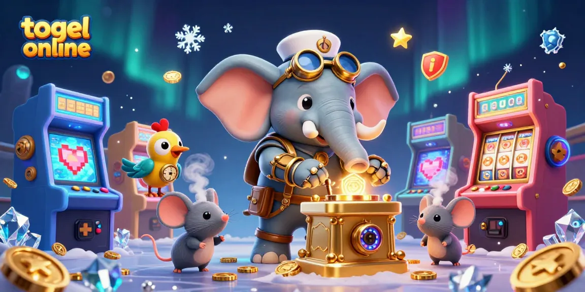Menghadirkan dunia togel online yang menyenangkan dengan elemen animasi slot berwarna-warni dan karakter steampunk.