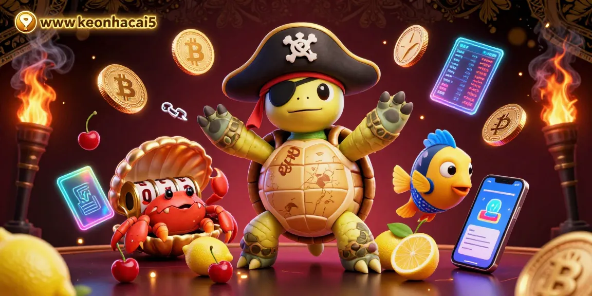 Engage with exciting slot reels alongside the colorful characters in the vibrant wwwkeonhacai5 casino scene.
