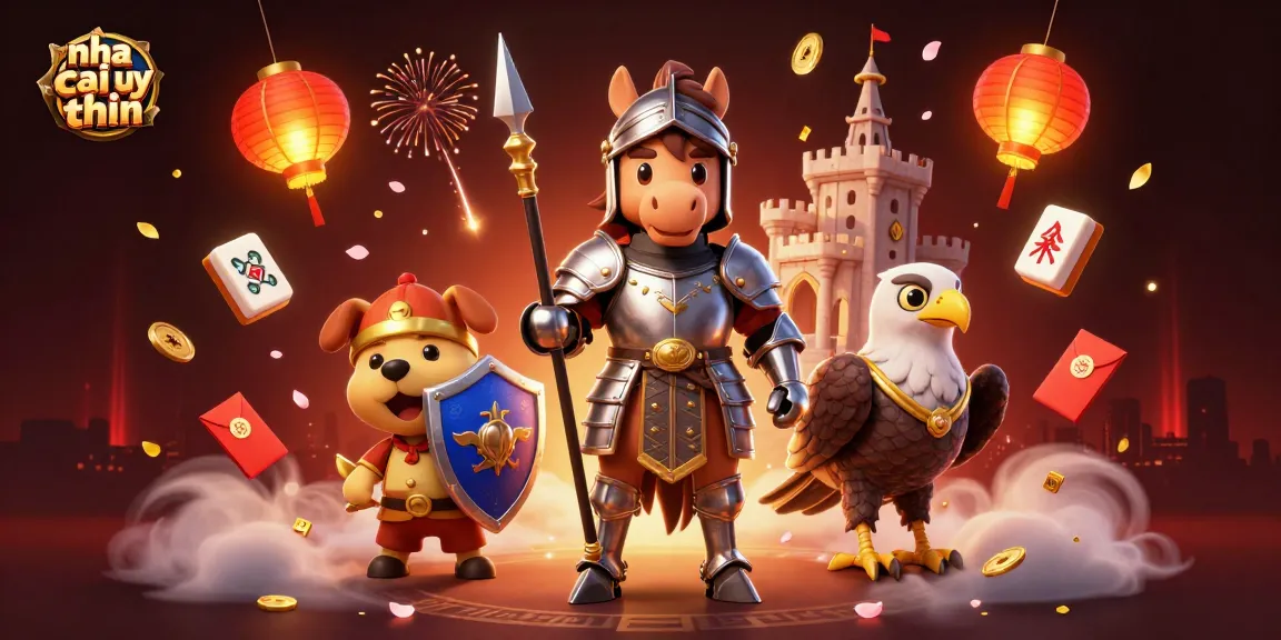 Experience thrilling gameplay with nha cai uy tin featuring knights, coins, and festive elements.