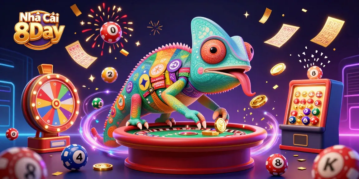 Feel the excitement of Nhà cái 8Day with vibrant casino elements and dynamic gambling action.