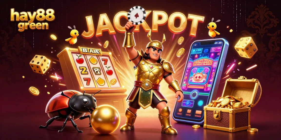 Engage with games at hay88 green amid a vibrant, jackpot-filled casino scene.