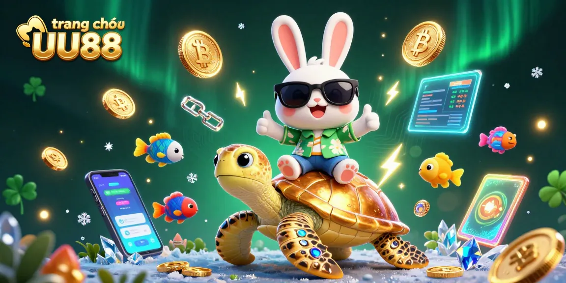Engage with the vibrant world of trang chủ UU88 featuring playful characters and dynamic crypto casino elements.