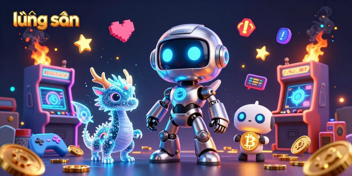Experience thrilling online gaming at lương sơn with its vibrant 3D casino illustration.