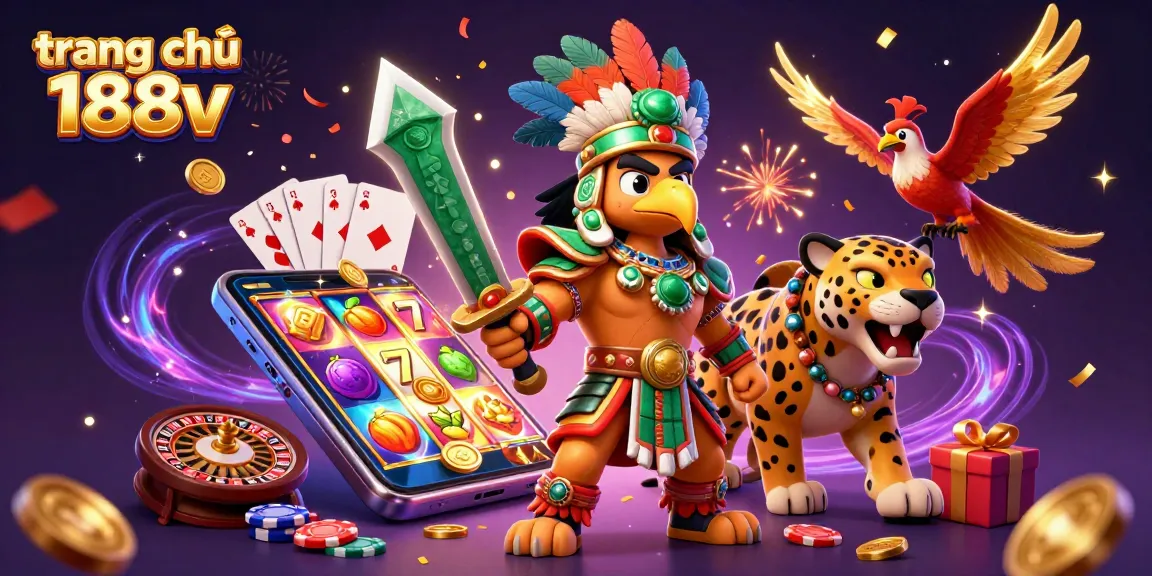 Engage with thrilling gameplay at trang chủ 188v featuring exciting slots, golden coins, and elegant warriors.